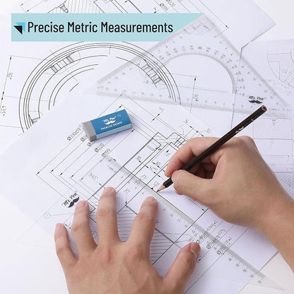 Mr. Pen- Triangle Ruler, 2 Pack, 30/60 & 45/90 | Right Triangle Ruler - Image 4