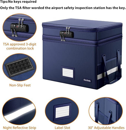 DocSafe File Box with Lock, Large Portable Home Office Filing Safe - Image 4