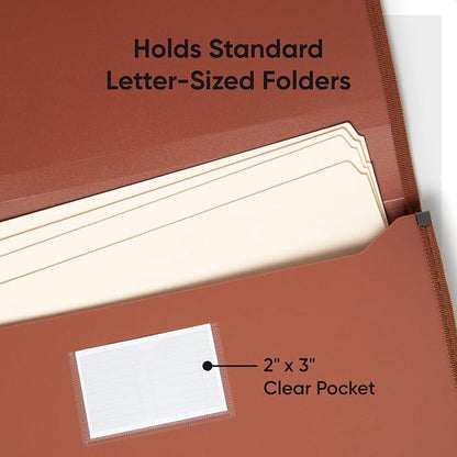 Smead Tuff Premium Poly Wallet, Accordion File Organizer - Image 5