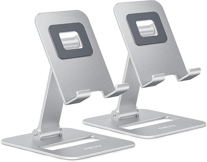 Nulaxy 2 Pack Dual Folding Cell Phone Stand, Fully Adjustable Phone Holder by Nulaxy