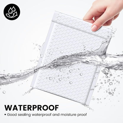 Fuxury Bubble Mailer 6x10" 100 Pack White Bubble Mailers Usable Size 6x9" Self - Image 4