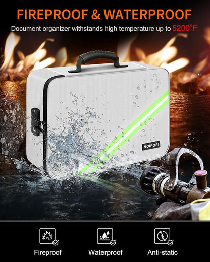 Noiposi 5200℉ Fireproof Document Box - Image 2
