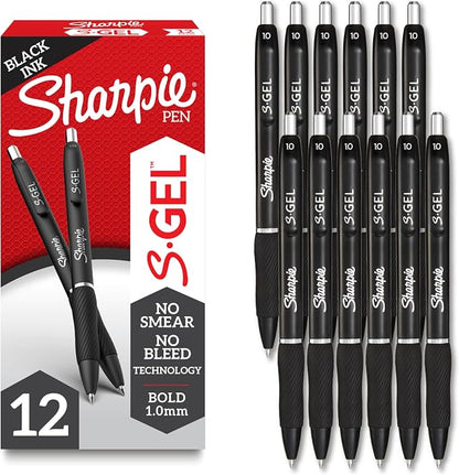 Sharpie S-Gel Gel Pens, Bold Point, Smear-Resistant, Back to School Essentials by Unknown