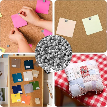 XIHIRCD 200pcs Push Pins, Map Tacks Round Head Map Push Pins Small Thumb Tacks - Image 7