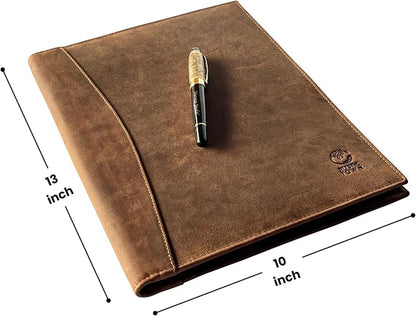 Leather Business Portfolio by Rustic Town | A4 Conference Folder Gift - Image 2