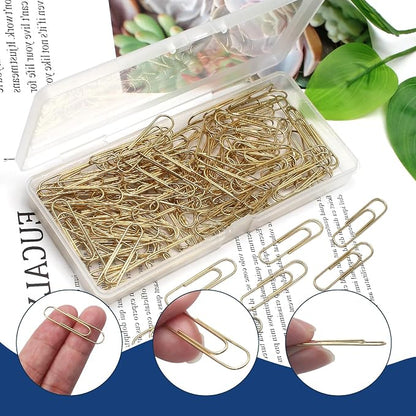 Luomorgo 120 Pcs Gold Paper Clips - Image 3