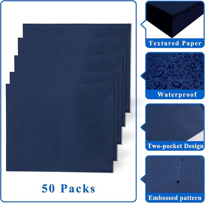 Zzrywuty 50 Packs Two Pocket File Folders - Image 4