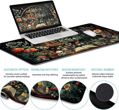 LIMKRIAN Goth Skull Mouse Pad Set Large Desk Mat - Image 4