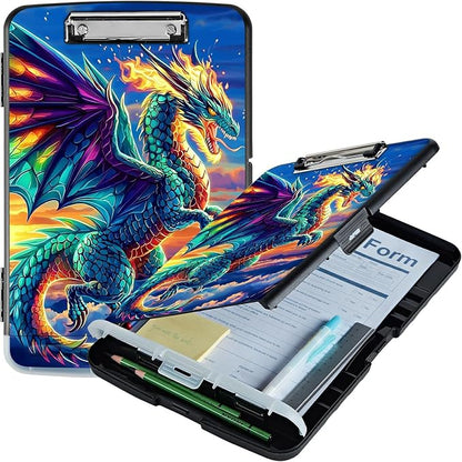 Blue Cloud Dragon A4 Clipboard by Unknown
