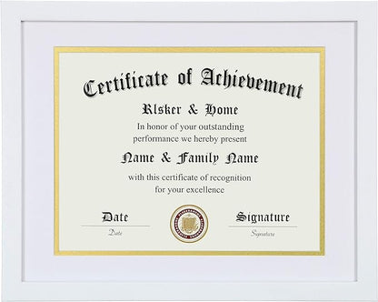 ELSKER&HOME 8.5x11 Diploma Frame White by ELSKERHOME