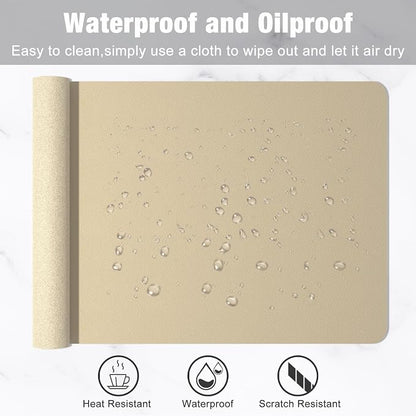 Hsurbtra Desk Pad, XL Extended Mouse Pad, Waterproof Desktop Blotter Protector - Image 5