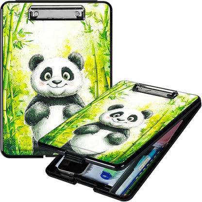 Green Bamboo Panda A4 Clipboard by Unknown