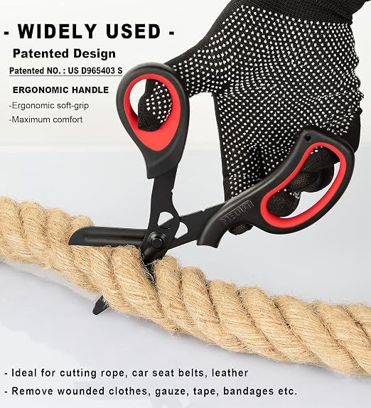 MEUUT 2 Pack Trauma Shears Patented Bandage Scissors - Image 5