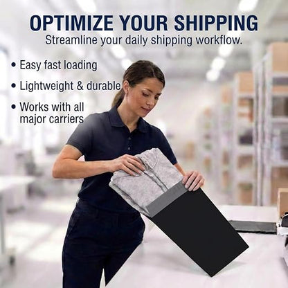 BOX USA Shipping Bags 10" x 13" Black - Image 4