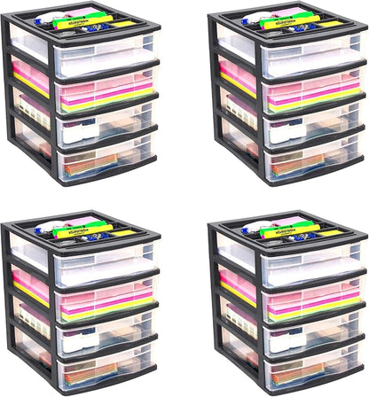 Gracious Living 4 Drawer Desktop & Countertop Organizer w/Organization Lid by GraciousLiving