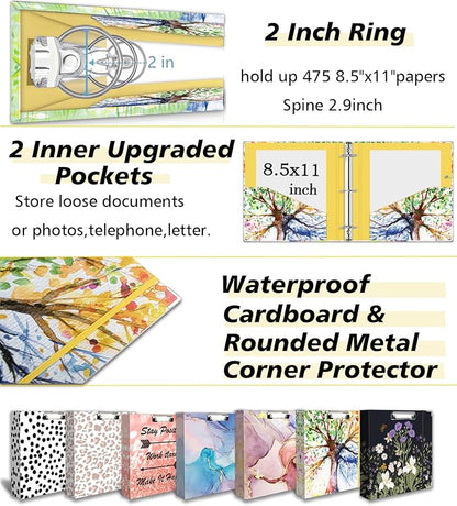 2 Inch 3 Ring Binder Organizer, Three Ring Binder - Image 4