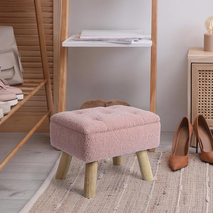 OGEMXU Storage Ottoman, Small Foot Stool Ottoman - Image 7