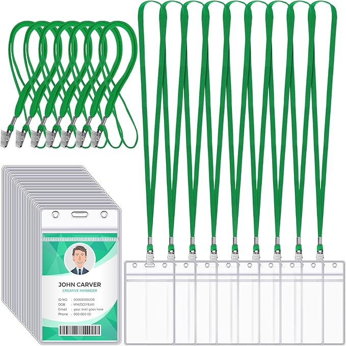 Marspark 100 Pcs ID Badge Holder by Marspark
