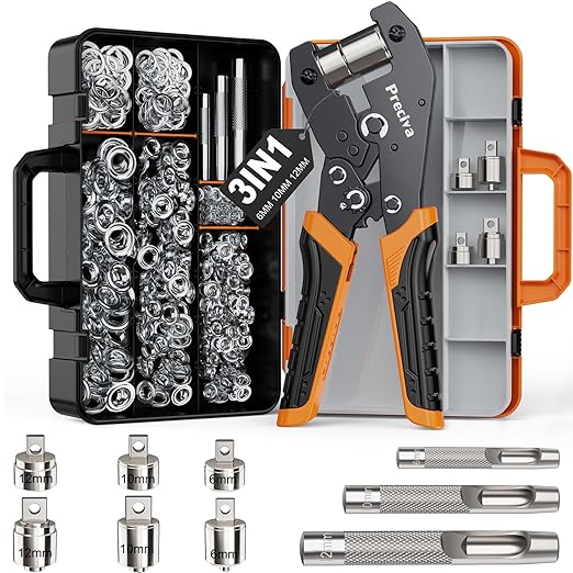 Preciva 3-Size Grommet Tool Kit by FindtheToolsYouWant