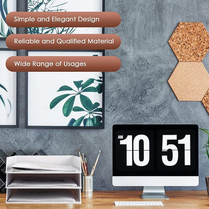 4 Pcs Stackable Desk Organizer Trays Rectangular Plastic Desk Holder Desktop - Image 5