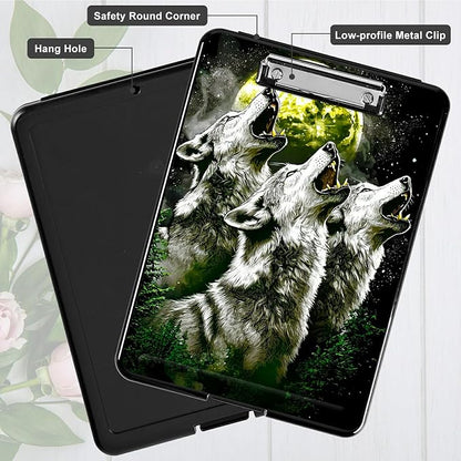 Three Gray Wolves A4 Clipboard - Image 5