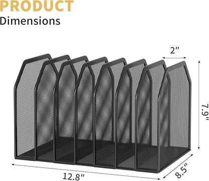 FANXIYQ Black 7-Section File Folder Organizer - Image 5