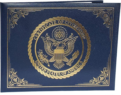 US Naturalization and Citizenship Certificate Holder. Gold American Eagle by AmericanPrudenceLLC