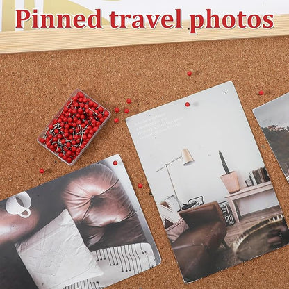 200 PCS Red Push Pins for Map, Small Round Head Map Pins for Travel Boards - Image 6