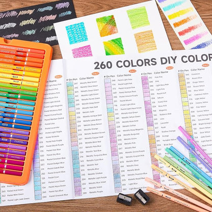 Shuttle Art 260 Coloring Pencils - Image 6