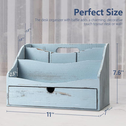 Rebee Vision Pine Wooden Mail Organizer - Image 2