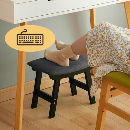 Foot Stool Ottoman Foot Rest Under Desk, Small Stool - Image 7