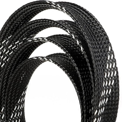 25ft PET Expandable Braided Cable Sleeve 13/16inch Pet Braided Cable Sleeve - Image 2