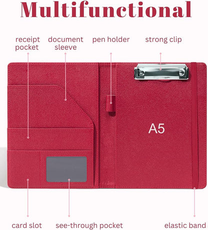 Mymazn Junior Padfolio Portfolio Folder, Small A5 Clipboard - Image 2