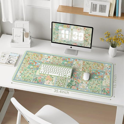 iCasso Green Large Mouse Pad, Gaming Mat, Desk Matt - Image 2