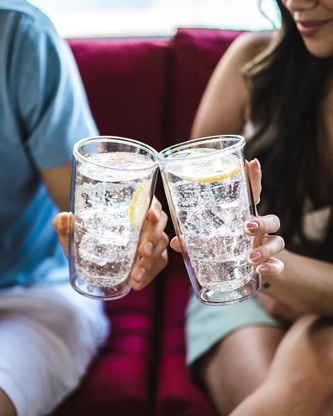 Tervis Clear & Colorful Tabletop Made in USA Double Walled Insulated Tumbler Travel Cup Keeps Drinks Cold & Hot, 16oz, Mangrove Green - Image 3