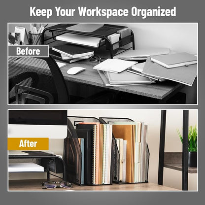 Mind Reader Vertical File Organizers, Desktop File Holders - Image 5
