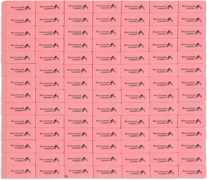 Blue Summit Supplies 100 Pack Pink Erasers Bulk, and Classroom - Image 8
