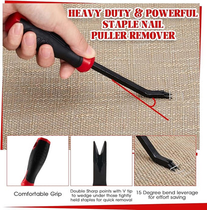 WILLBOND 3 Pcs Upholstery Staple Remover Tools Set Including End Cutting Plier - Image 2