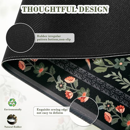 iCasso Desk Mat for Keyboard and Mouse, Large Mouse Pad, Desk Pad Mat, - Image 4
