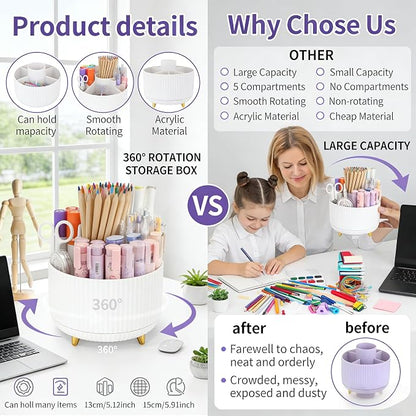 Camelmother 360°Rotating Pen&Pencil Holder - Image 3