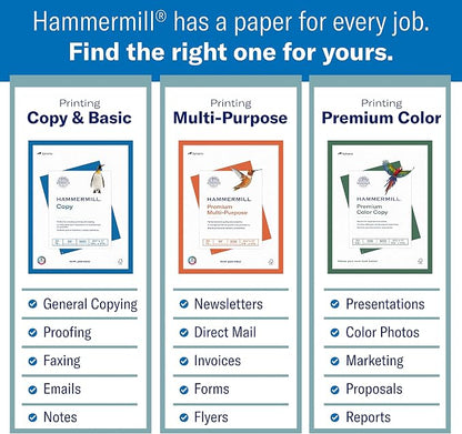 Hammermill Printer Paper, 20 lb Copy, 8.5 x 11-8 Ream - Image 3