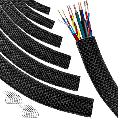 Automotive Wire Loom High Temperature Braided Wire Loom, Split-Sleeve Heat by MTJSWXSY