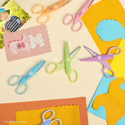 Mr. Pen- Craft Scissors Decorative Edge, 6 Pack, Rainbow | Zig Zag Scissors - Image 7