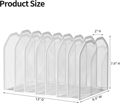FANXIYQ White 7-Section File Folder Organizer - Image 3