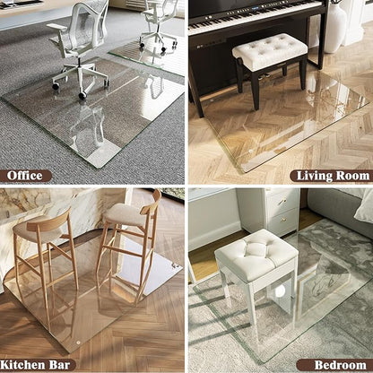 Koonmi Tempered Glass Chair Mat 48"x48" - Image 8