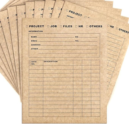 Two-Pocket Classification & Organization Folders | Heavy-Duty Kraft Paper by VistaRise