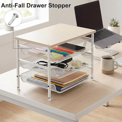 4-Tier Mesh Desk Organizer - Image 3