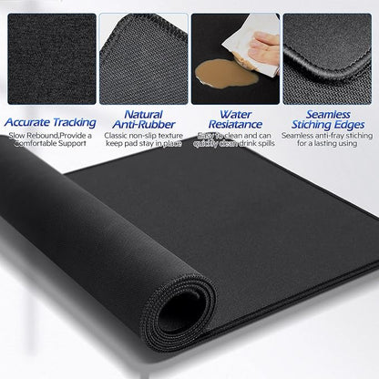 Gimars 4 in 1 Mouse Pad and Keyboard Wrist Rest Set, Large Mouse Pad - Image 7