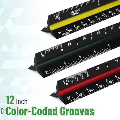 Mr. Pen- Architectural Scale, 12 inch, Scale Ruler Contractor | Architect Scal - Image 2