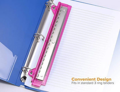 Bostitch Office Ring Binder 3 Hole Punch, 5 Sheets, Includes One Punch in - Image 3